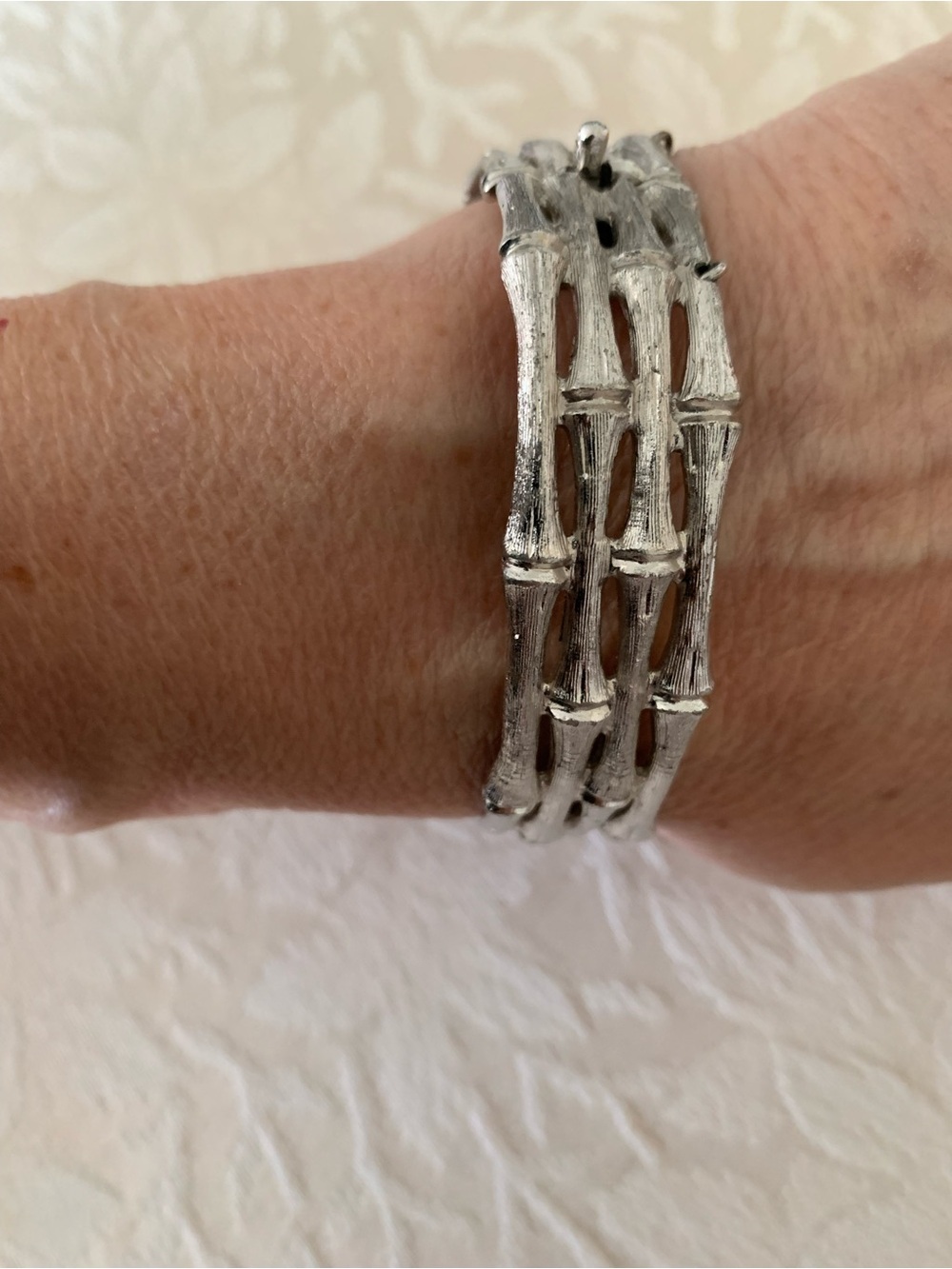 Silver Bamboo Bracelet